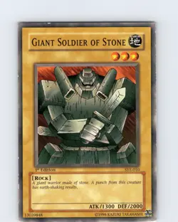 Yu-Gi-Oh TCG Giant Soldier Of Stone SYE-010 1st Edition Common Card Played LP - Image 1