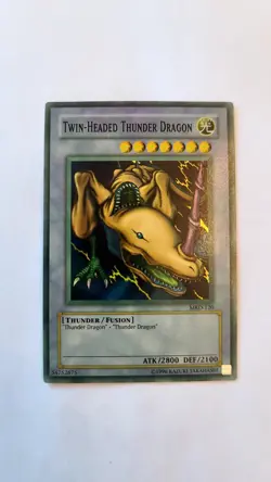 YuGiOh TCG: Twin-Headed Thunder Dragon MRD-120 Near Mint (NM) (Faded) - Image 1