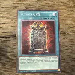 Yugioh! 1x Illusion Gate MZMU-EN023 Secret Rare 1st Ed NM - Image 1
