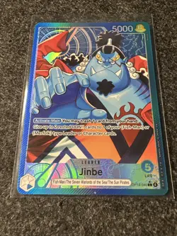 One Piece Jinbe OP14-040 (L) Alt Art Leader English - Image 2