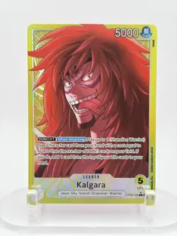 One Piece Kalgara OP08-098 Alt Art Leader GOLD - Two Legends NM/M ENGLISH - Image 1