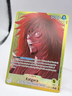 One Piece Kalgara OP08-098 Alt Art Leader GOLD - Two Legends NM/M ENGLISH - Image 3
