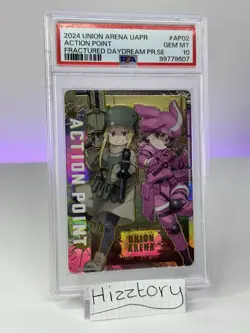 Union Arena Sword Art Online Gun Gale Llen Fukaziroh Action Point Foil PSA 10 - Image 1