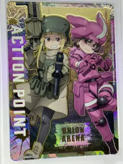 Union Arena Sword Art Online Gun Gale Llen Fukaziroh Action Point Foil PSA 10 - Image 2