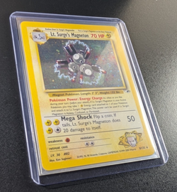 Lt. Surge's Magneton 008/132 Gym Heroes Holo Pokemon Card - LP - Image 2
