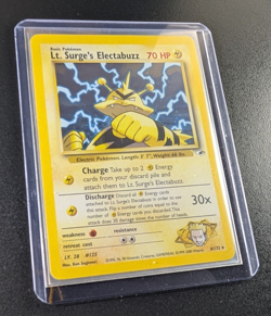 Lt. Surge's Electabuzz 006/132 Gym Heroes Holo Pokemon Card - Image 2