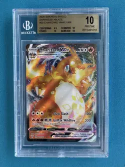 Pokemon Darkness Ablaze Charizard VMAX URR 020/189 BGS 10 Graded Card - Image 1