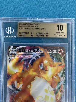 Pokemon Darkness Ablaze Charizard VMAX URR 020/189 BGS 10 Graded Card - Image 3