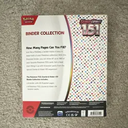 Sealed Pokemon Scarlet & Violet 151 9-Pocket Binder 360 Card + 4 Booster Packs - Image 2
