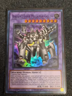 YuGiOh Cards - Ancient Gear Megaton Golem - LDS1-EN088 - Near Mint! Purple - Image 1