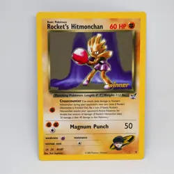 Pokemon English 2003 Rocket's Hitmonchan Jumbo Oversized Winner Best Promo Card - Image 1