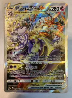 Mewtwo VSTAR - GG44/GG70 - Pokemon Crown Zenith Galarian Gallery Ultra Card NM - Image 1