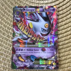 Pokemon M Gengar EX Mega Evolution Holo 210 HP Psychic Pokemon Card - Image 1