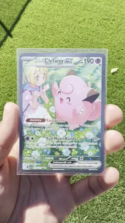 Pokemon TCG Journey Together Lillie's Clefairy EX Card 184/159 English - Image 2