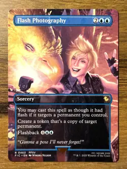 Magic MTG Final Fantasy Flash Photography #463 *NON-FOIL* Borderless Rare - Image 1