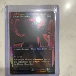 Super Shredder (Legendary Creature) Magic: The Gathering TMT Foil Black 2026 - Image 1