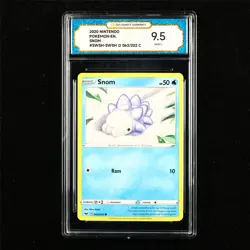 TQG 9.5 MINT+ 2020 Pokemon ENG Snom 063/202 C - Image 1