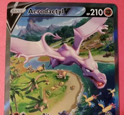 Pokemon TCG Aerodactyl V 180/196 Alt Art Sword & Shield Lost Origin NM - Image 3