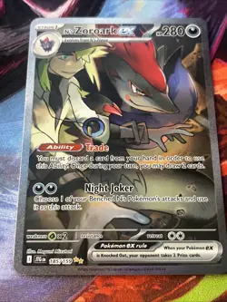 Pokemon Journey Together N's Zoroark EX 185/159 SIR NM - Image 2