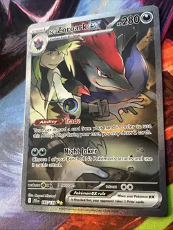 Pokemon Journey Together N's Zoroark EX 185/159 SIR NM - Image 4