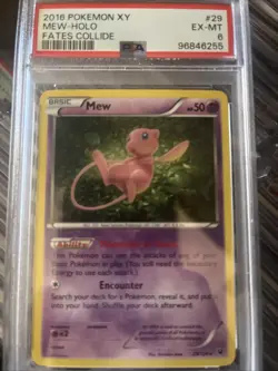2016 Pokemon XY Fates Collide Mew Holo Psa 6 - Image 2