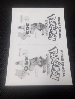 Pokemon Pokedex Raikou & Entei Flash Edition Gold Star Holo Sticker Gradeable - Image 2