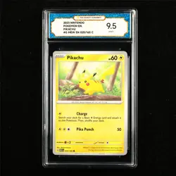 TQG 9.5 MINT+ 2023 Pokemon ENG Pikachu 025/165 C - Image 1