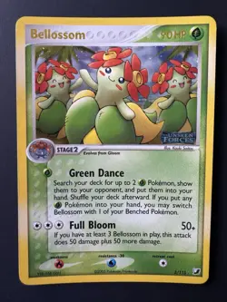 Vintage Pokemon Bellossom 3/115 EX Unseen Forces STAMPED Reverse Holo Rare 2005 - Image 1