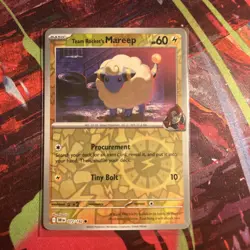 Pokemon TCG SV10: Destined Rivals Team Rocket's Mareep 072/182 Reverse Holo - Image 1