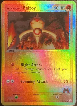 Team Magma's Baltoy Reverse Holo 61/95 Pokemon TCG EX Team Magma vs Team Aqua NM - Image 2