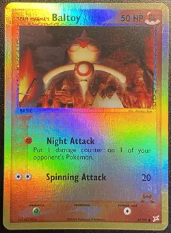 Team Magma's Baltoy Reverse Holo 61/95 Pokemon TCG EX Team Magma vs Team Aqua NM - Image 3