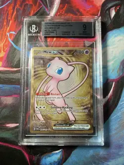 2023 Pokemon SV 151 Ultra Premium Collection Gold Metal Mew ex #205 BGS 9 - Image 1
