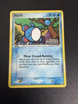 Pokemon TCG Marill EX Team Rocket Returns 68 Reverse Holo Common Near Mint NM - Image 1