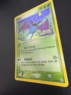 Pokemon TCG Zubat EX Team Rocket Returns 82 Reverse Holo Common Near Mint - Image 2