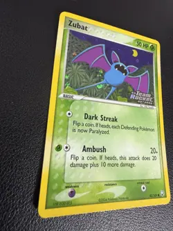 Pokemon TCG Zubat EX Team Rocket Returns 82 Reverse Holo Common Near Mint - Image 3