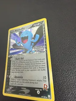 Pokemon TCG Rocket's Wobbuffet EX Team Rocket Returns 47 Reverse Holo NM - Image 2