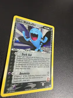 Pokemon TCG Rocket's Wobbuffet EX Team Rocket Returns 47 Reverse Holo NM - Image 3