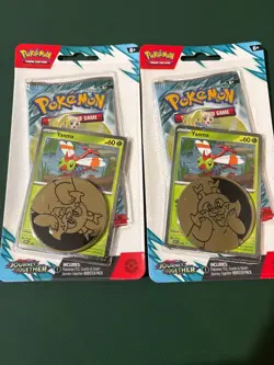 Pokemon TCG Set of 2 JOURNEY TOGETHER Single Pack Blister (Yanma/Scraggy) - Image 1