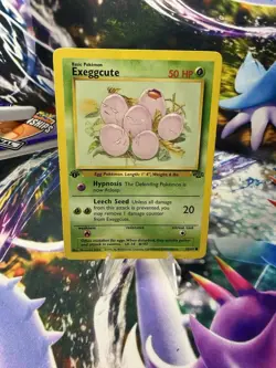 1st Edition Exeggcute 52/64 Jungle Common Pokemon TCG Vintage WotC 1999 - Image 1