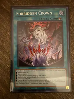 Yu-Gi-Oh Forbidden Crown Secret Rare BPRO-EN067 1st Edition Near Mint - Image 1