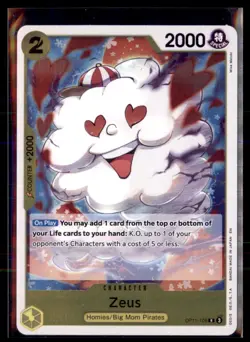One Piece A Fist of Divine Speed OP11-106 Zeus Rare 4 card lot - Image 1