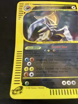 Pokemon Crystal Kabutops 12/12 Skyridge Jumbo Oversized Box Topper Card - Image 4