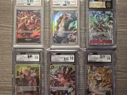 One Piece Assorted Graded Card Lot Of 6 (CGC & PSA) - Image 1