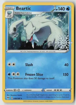 Beartic - (Holiday Calendar) 049/189 - Misc Cards & Products Holo - PTCG - LP - Image 1
