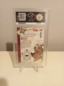Jiraiya NR-AR-025 Naruto Kayou Card CCG Grade 10 Slab Ace Grading - Image 2