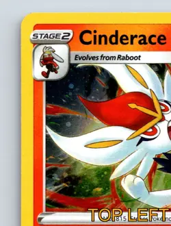 Stage 2 Cinderace HP 170 Fireball Shot Attack Rarity Red Pokemon - Image 3