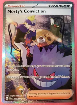 Morty's Conviction SV05: Temporal Forces #211/162 Pokemon Card NM Fast Shipping - Image 1