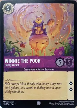 59/204 WINNIE THE POOH HUNNY WIZARD FLOODBORN FOIL COMMON DISNEY LORCANA CARD - Image 1