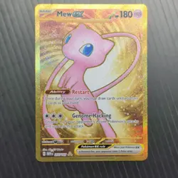Pokemon Mew EX 205/165 Scarlet & Violet 151 Ultra Rare Full Art Holo Card 180 HP - Image 1