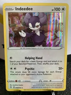 Pokemon Card - Indeedee Holo Rare Shining Fates 056/072 - Mint/ Near Mint - Image 1